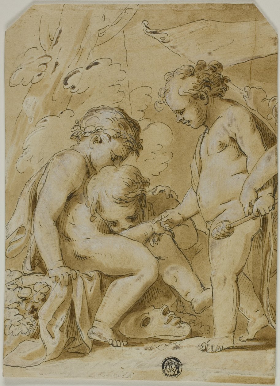 Bacchanale de putti - Unknown