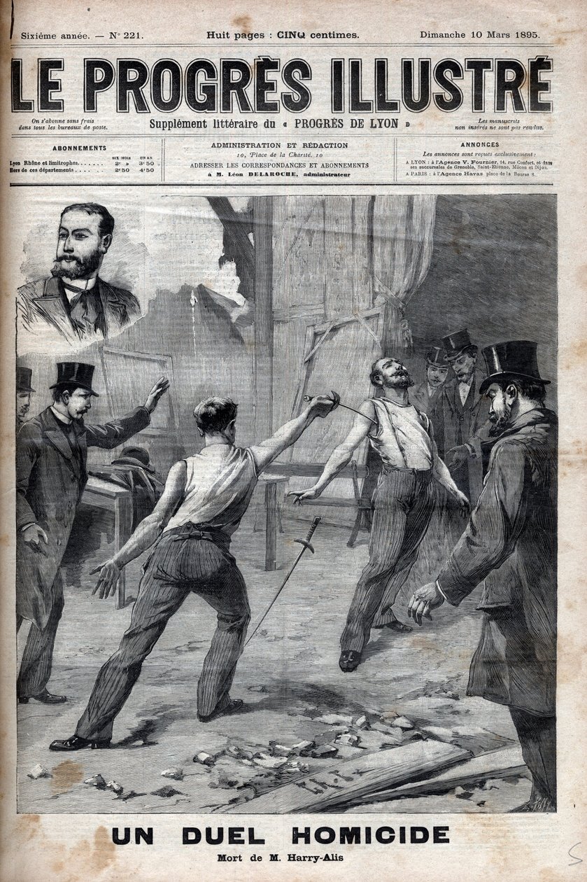 Un duel homicide - Le 1er mars 1895, un duel à l