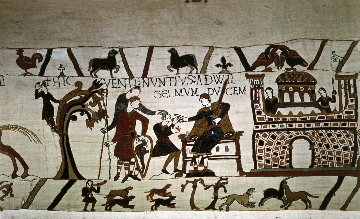 Un messager au Duc Guillaume (1027 - 1087) - Tapisserie de Bayeux, dite Broderie de la Reine Mathilde - Unknown artist