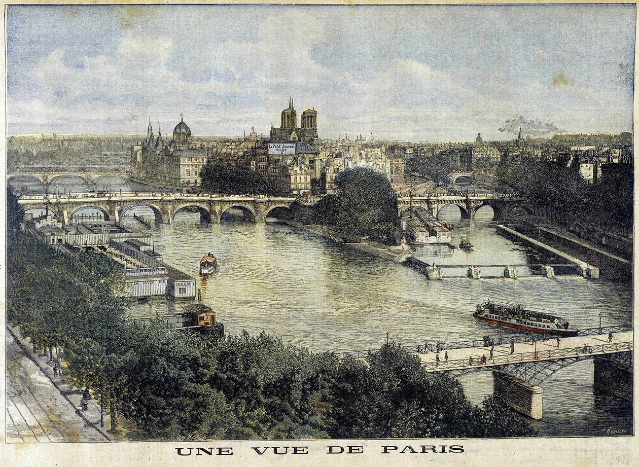 Vue de Paris - dans "Le Petit Journal" - Unknown artist