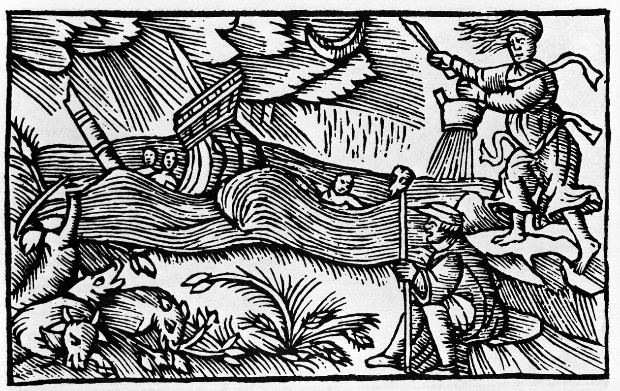 Une sorcière provoque une tempête d