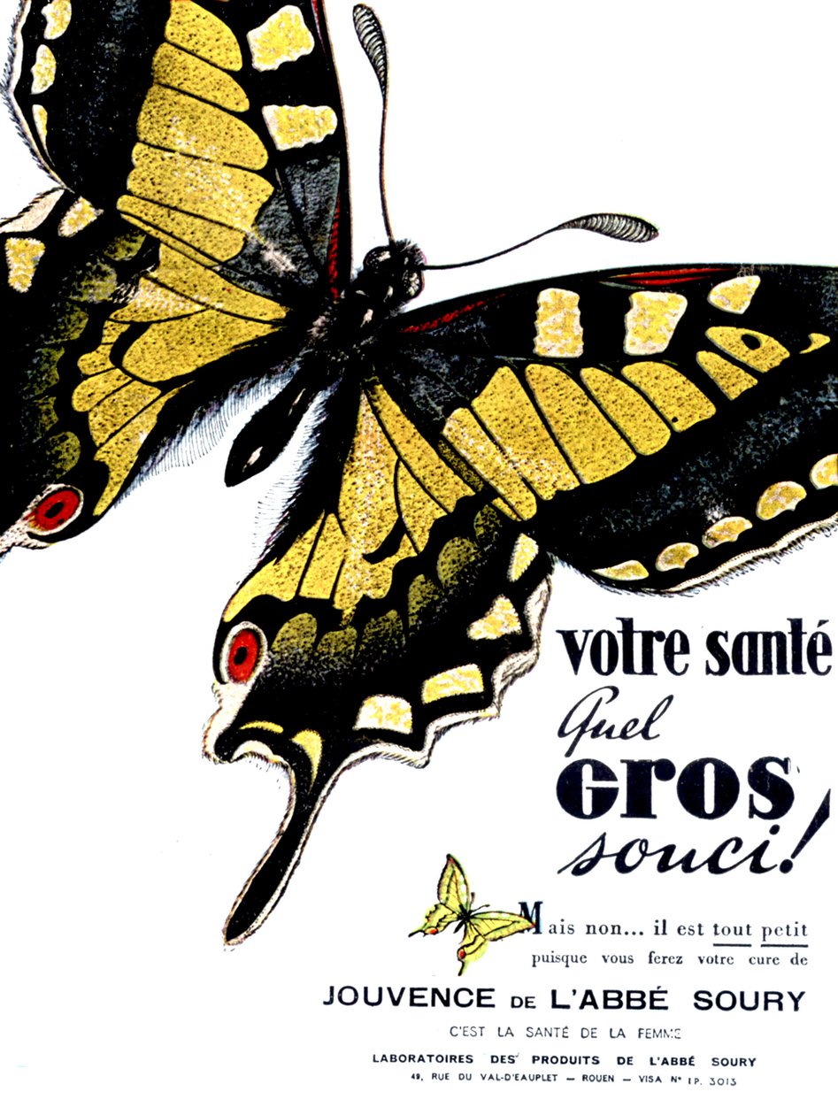 Publicité pour la boisson rajeunissante de l