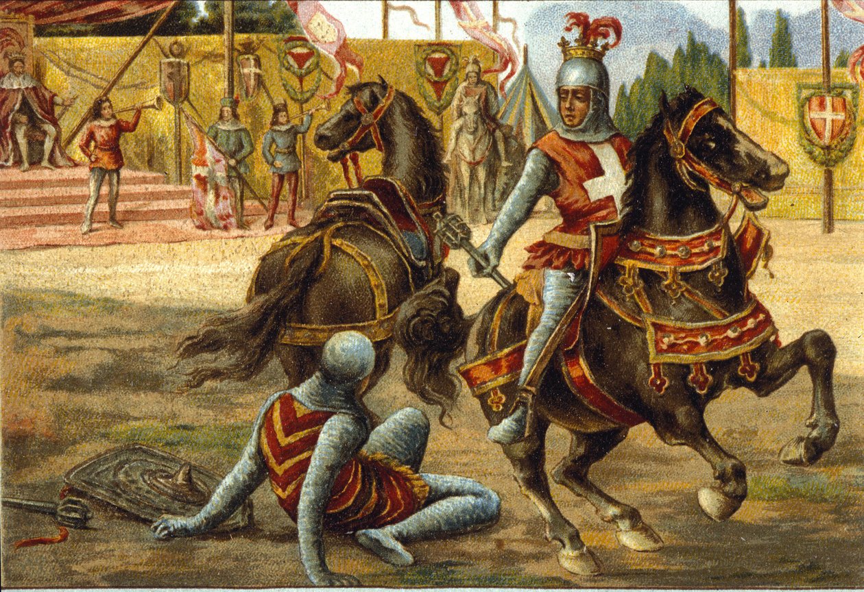 Amédée VII de Savoie (1360-1391) dit Le Comte Rouge lors d