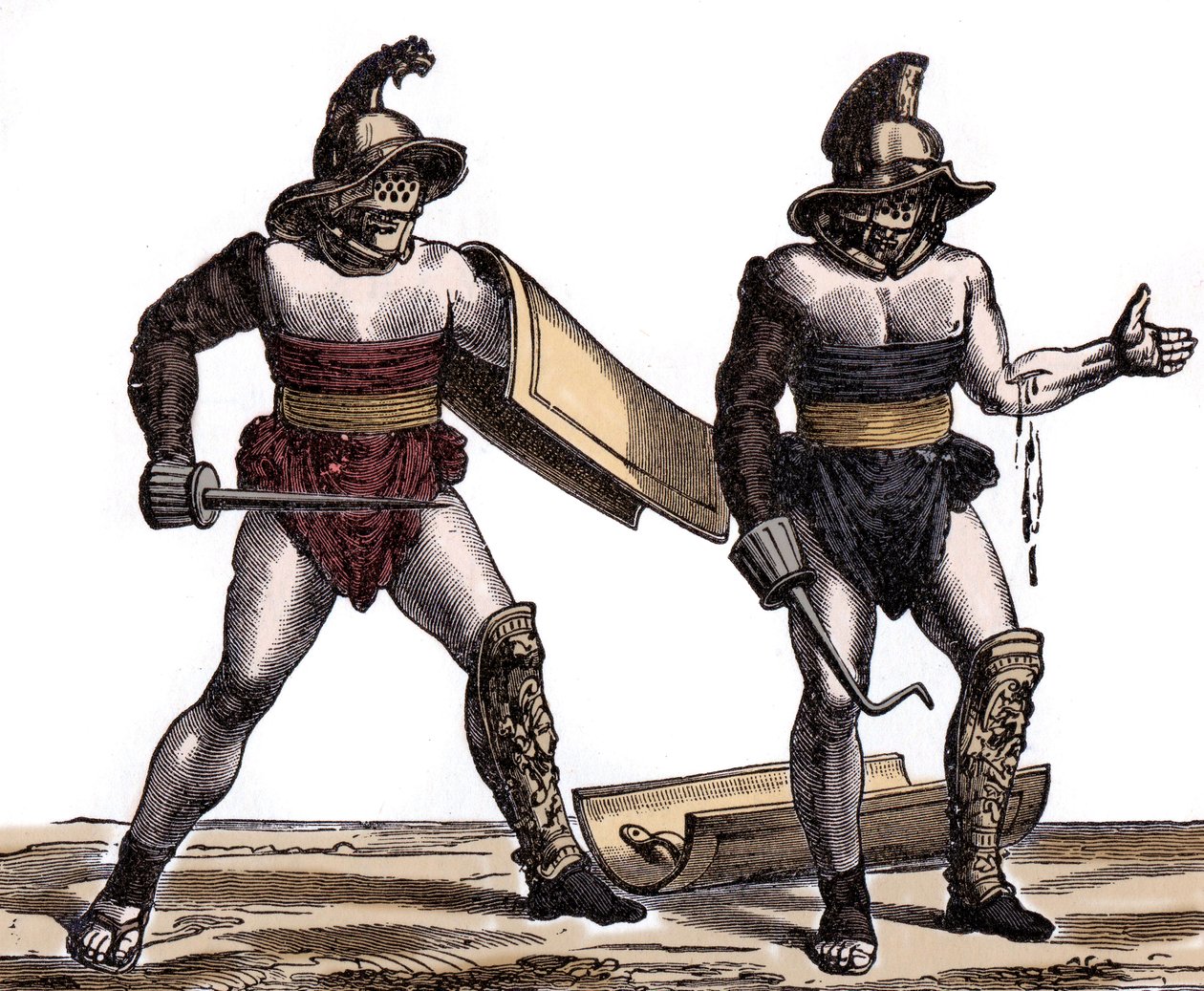 Rome antique : Le gladiateur romain - Unknown artist