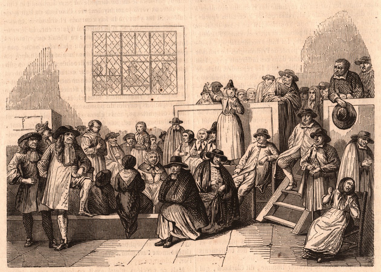 Assemblée de Quakers au XVIIIe siècle à Londres, Royaume-Uni - Unknown