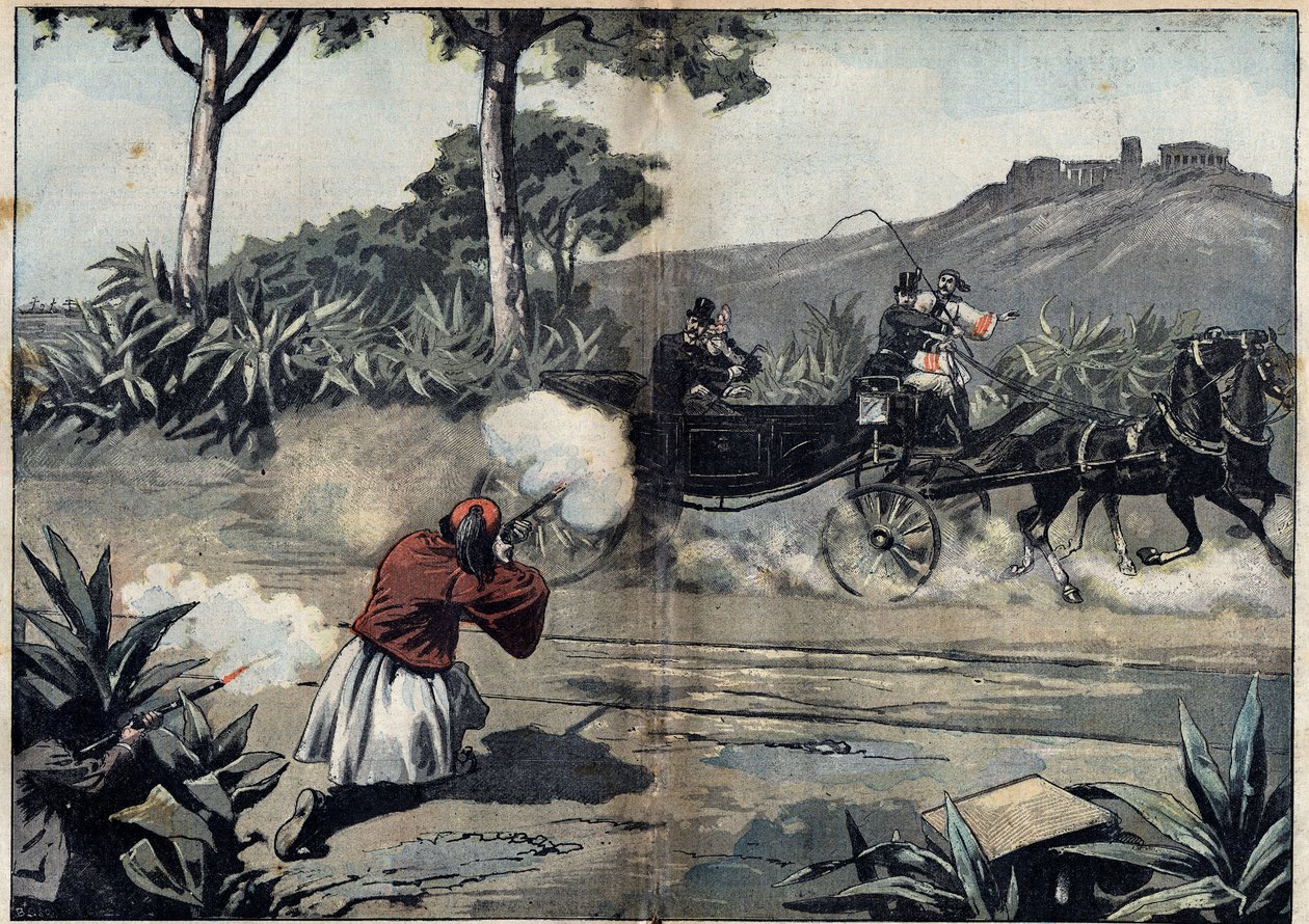 Attaque contre George Ier, roi de Grèce, et sa fille - 20 février - Unknown artist