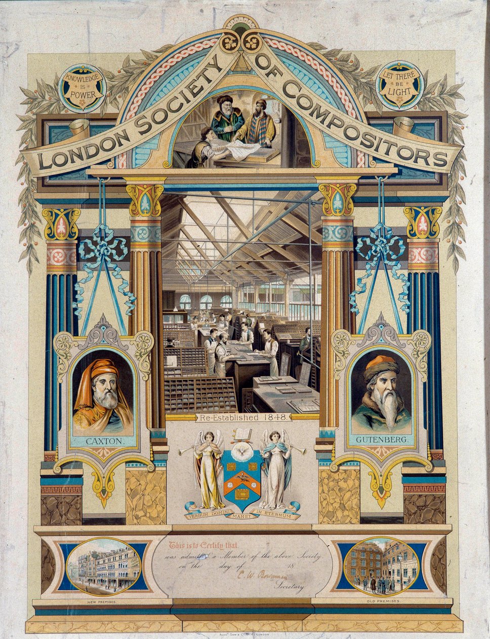 Certificat autographe de claviste délivré par la Société des Clavistes de Londres - Unknown artist