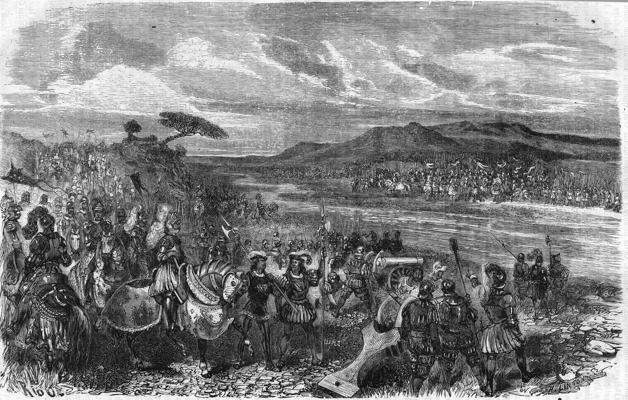 Bataille de Fornoua (Fornovo) (Italie) sous Charles VIII le 6 juillet - Unknown artist