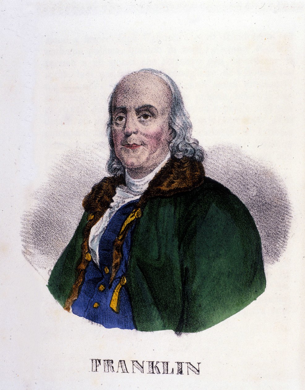 Benjamin Franklin (1706-1790), philosophe, physicien et ambassadeur américain - Unknown artist