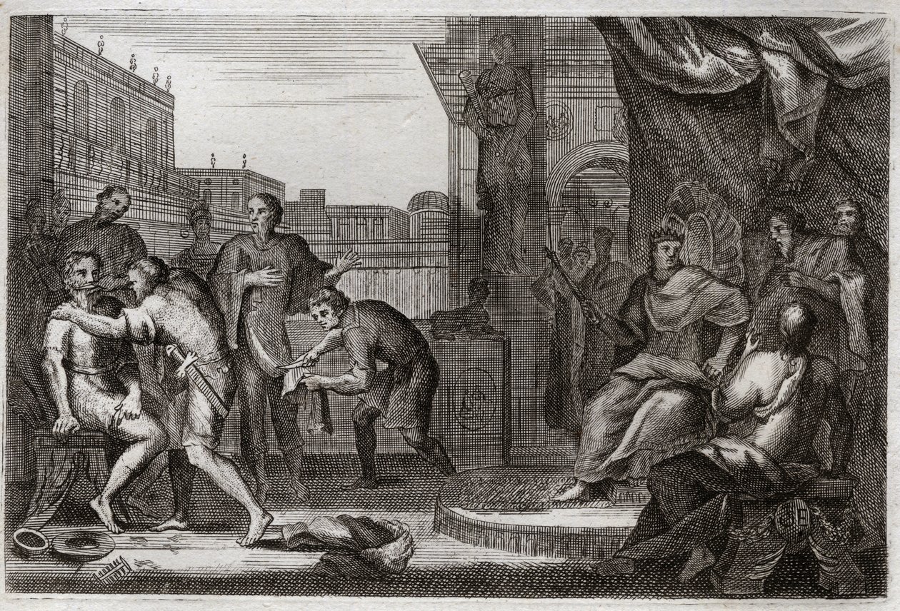 Bible de Royaumont, Ancien Testament : Ambassadeurs de David. David envoie Joab contre les Ammonites pour venger l
