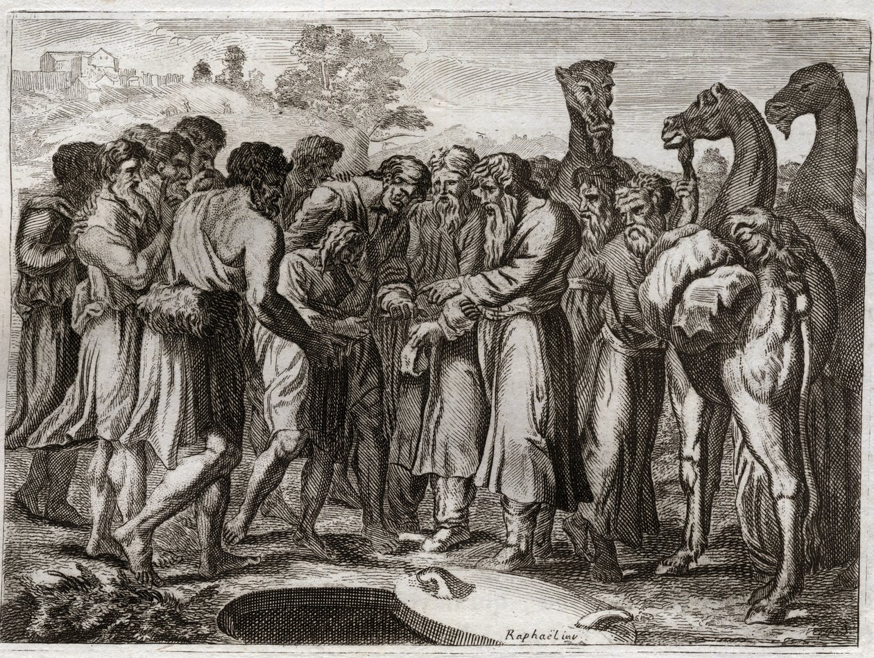 Bible de Royaumont, Ancien Testament : Joseph vendu par ses frères. - Unknown artist