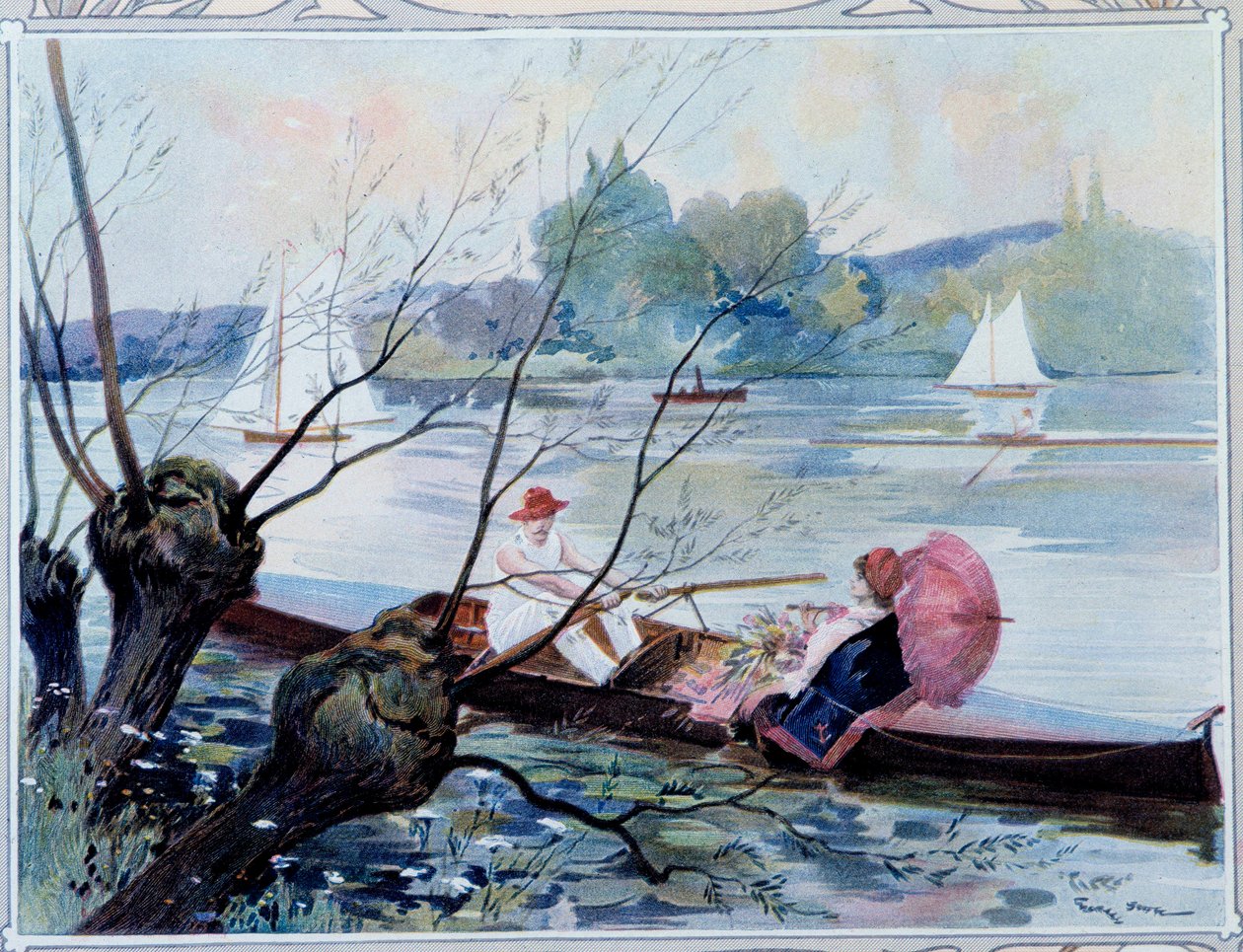 Promenade en bateau - Unknown Artist