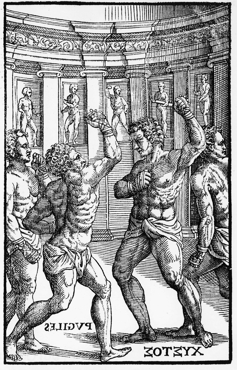 Boxeurs, lutteurs - dans « Hieronymi Mercurialis de Arte Gymnastica », édition de Venise - Unknown artist