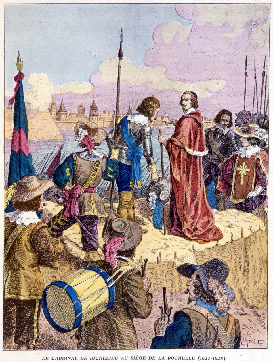 Le cardinal Richelieu au siège de La Rochelle (1627 - 1628) - Unknown artist
