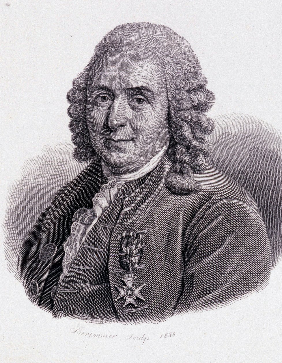Carl Von Linné naturaliste et écrivain suédois (1707 - 1778) - dans « Portrait d