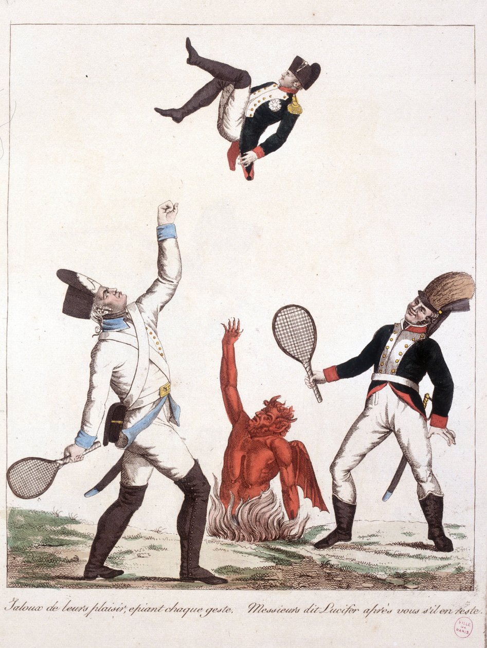 Caricature de Napoléon Bonaparte - dans Napoléon Ier, caricatures, collection factice. 1814 - 1815. B.H.V.P. - Unknown artist