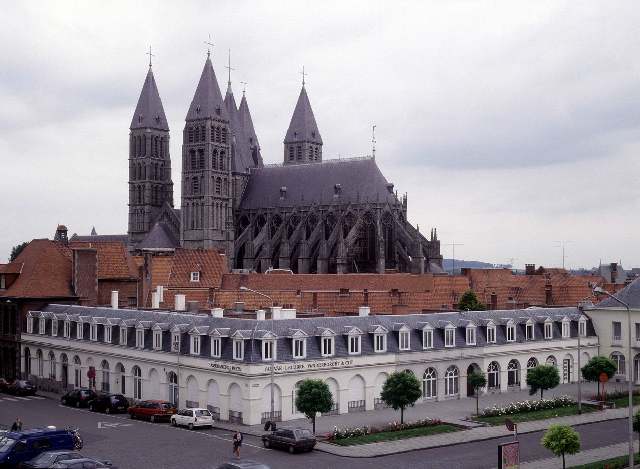 Cathédrale de Tournai (Belgique), vue de l
