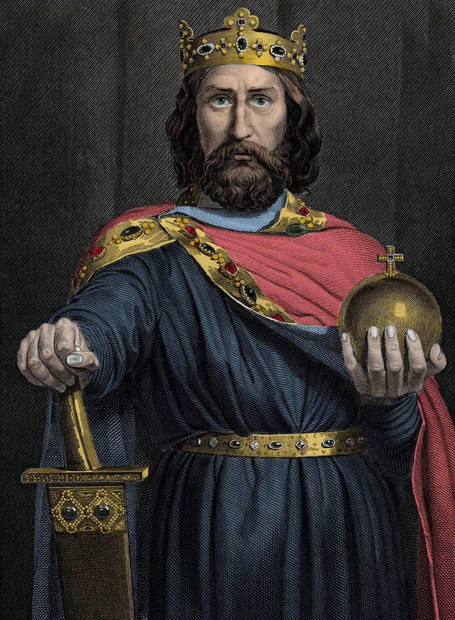 Charlemagne (Charles Ier dit le Grand, Carolus Magnus, 742-814), Roi des Francs - Unknown artist