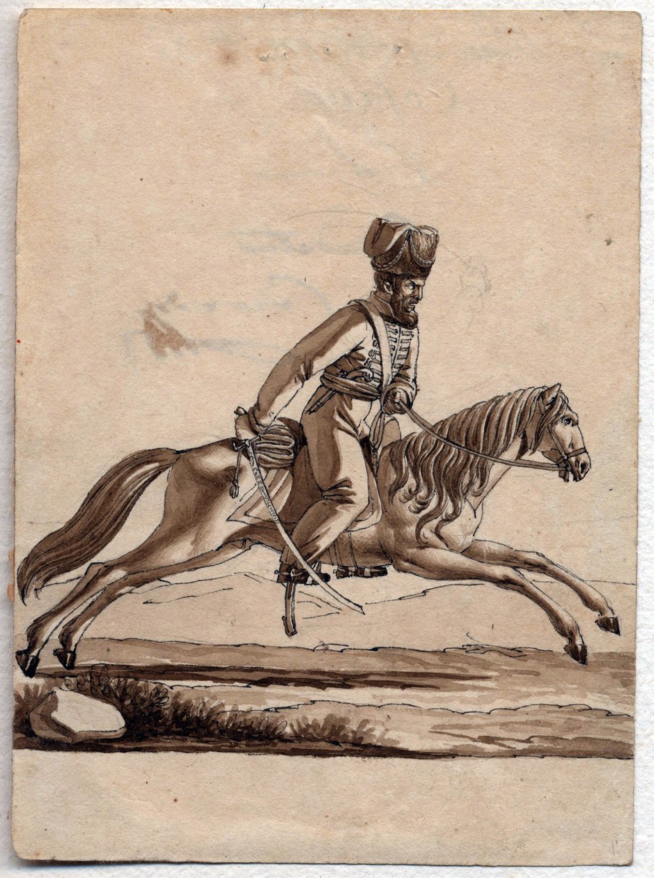 Chef cosaque (dessin anonyme, 1818) - Unknown artist