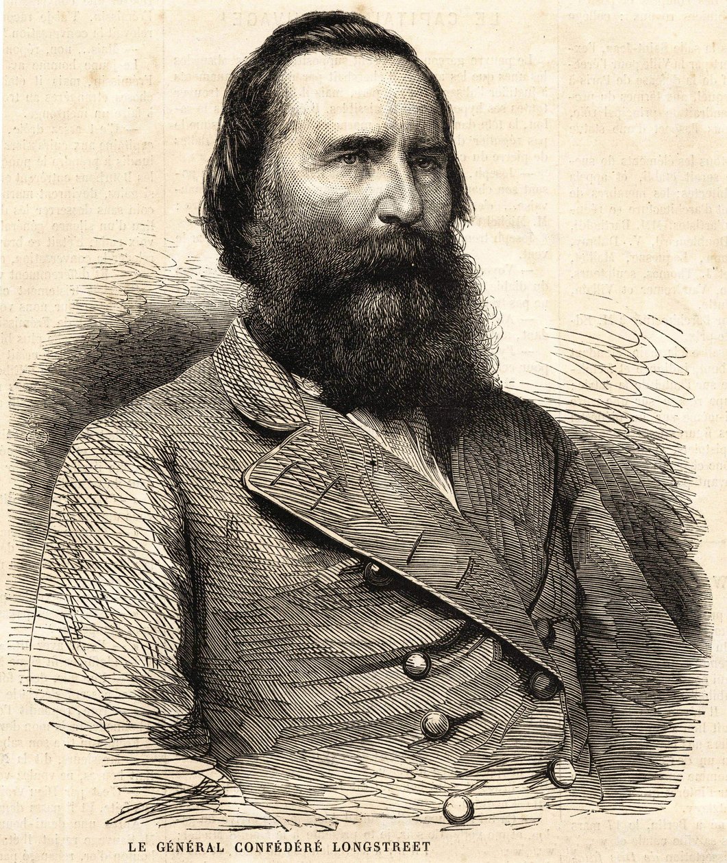 Général confédéré James Longstreet (1821 - 1904). - Unknown artist