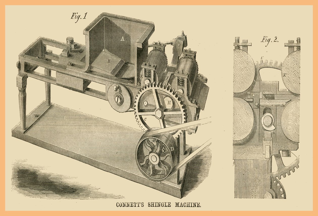 Connetts Shingle Machine - Unknown Artist