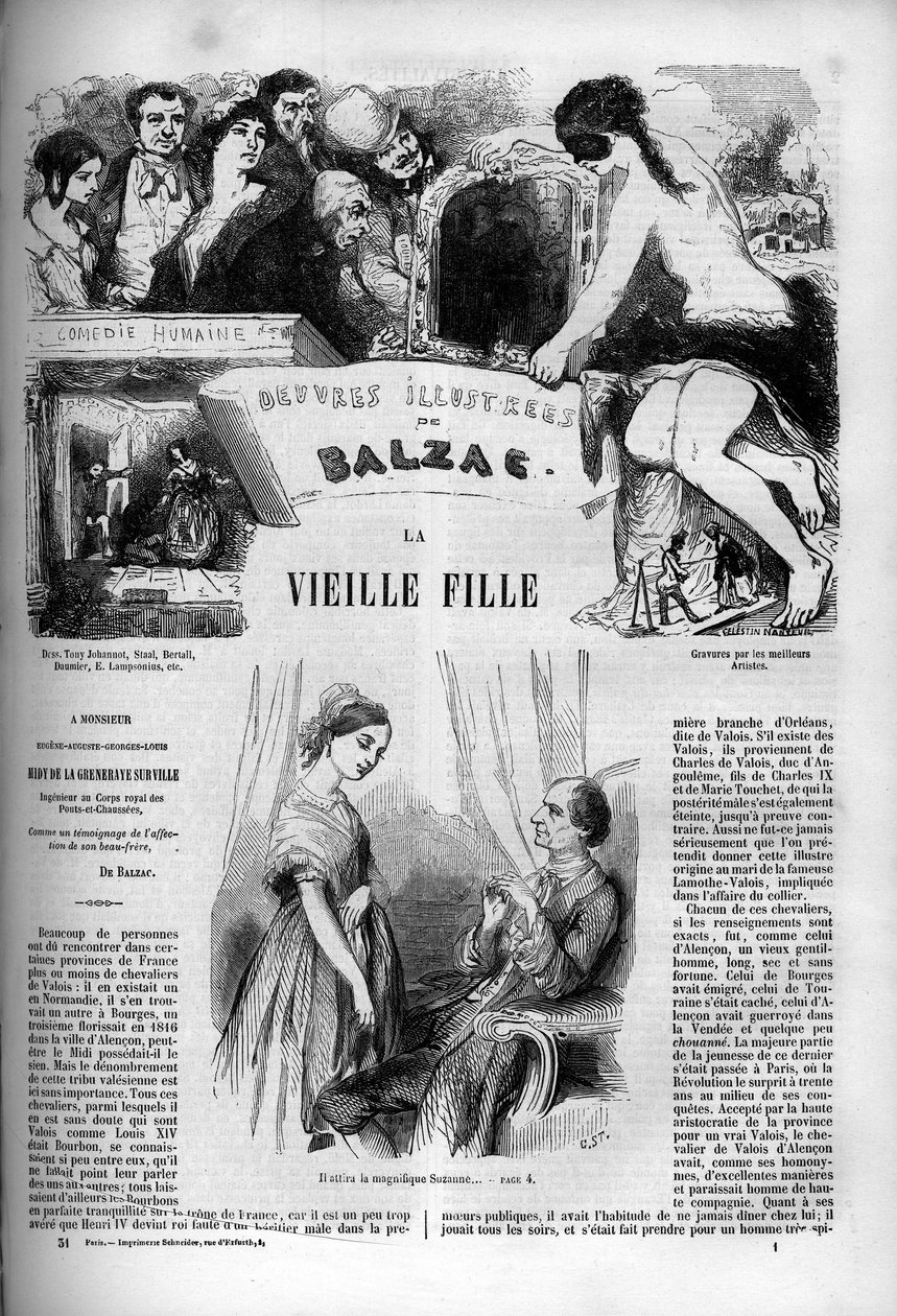 Couverture du roman "La vieille fille" - Unknown artist