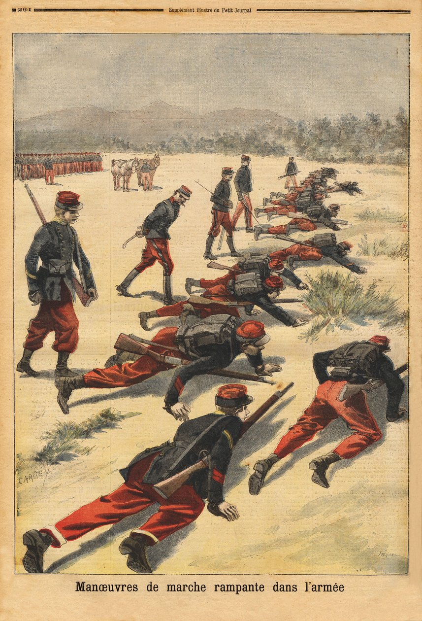 Manœuvres de marche rampante dans l