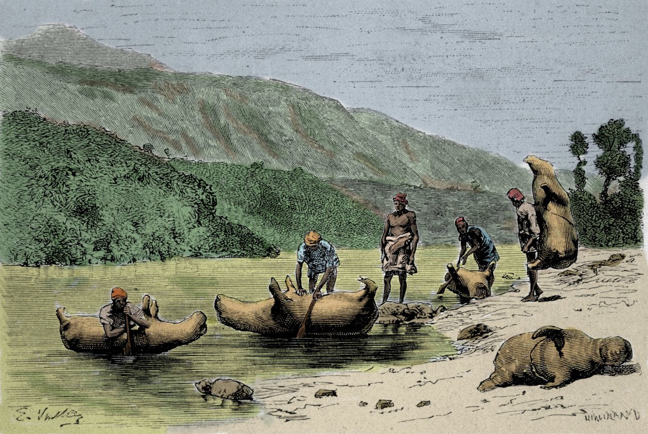 Us et coutumes de transport : peaux d