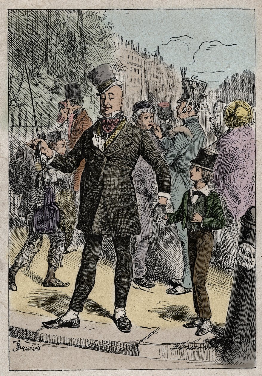 David Copperfield et M. Micawber, illustration de 