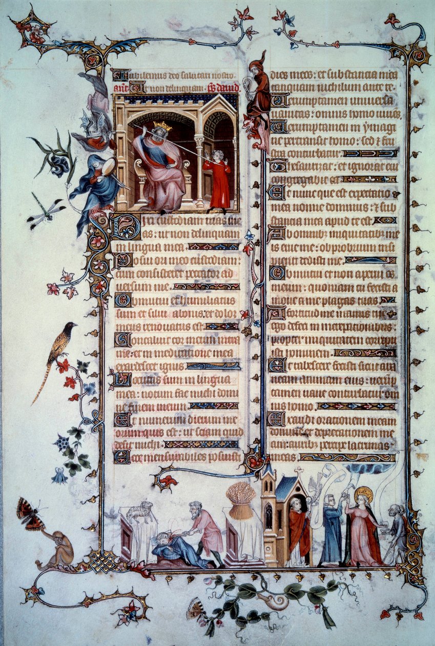 David menacé par Saül. Allégorie de l