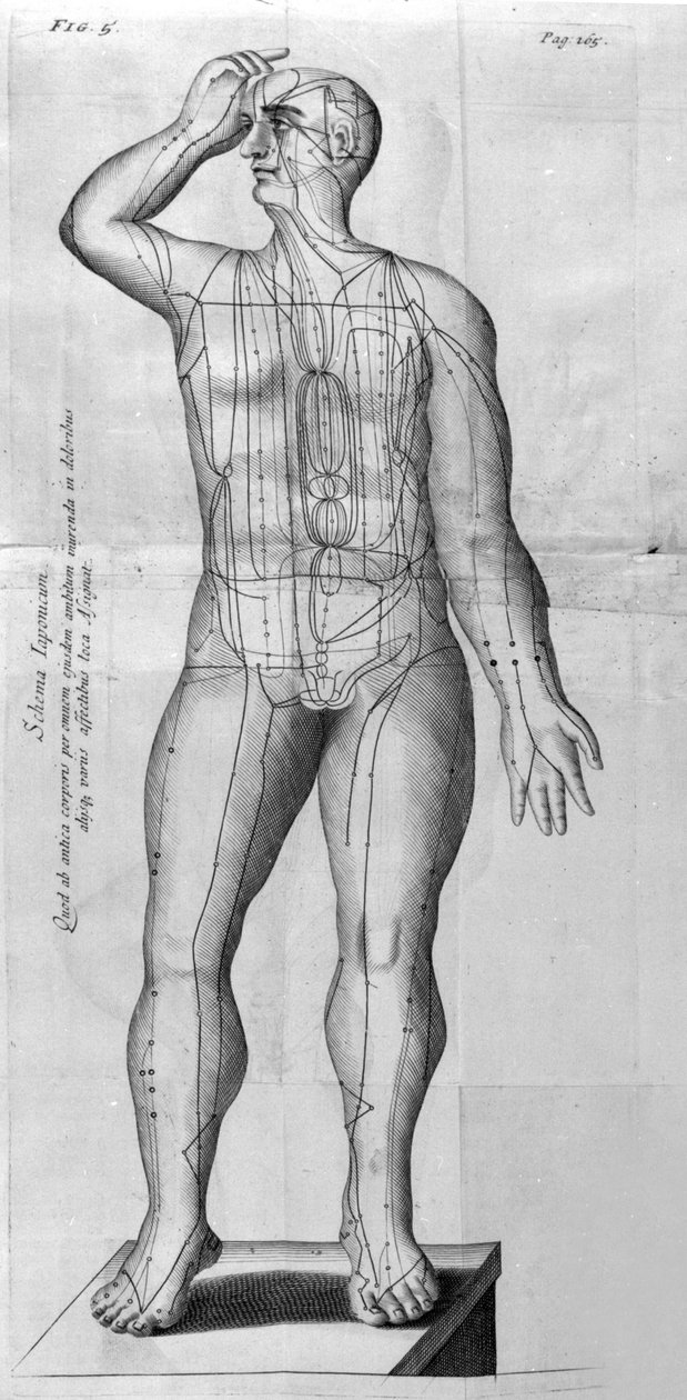 De Acupunctura par W.Ten Rhijne. Londres 1683. Premier texte occidental traitant de l