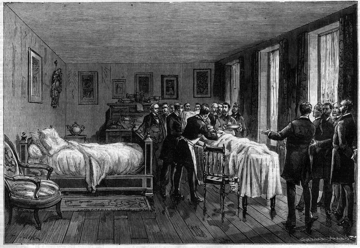 Mort de Léon Gambetta (1838-1882) homme politique français - l