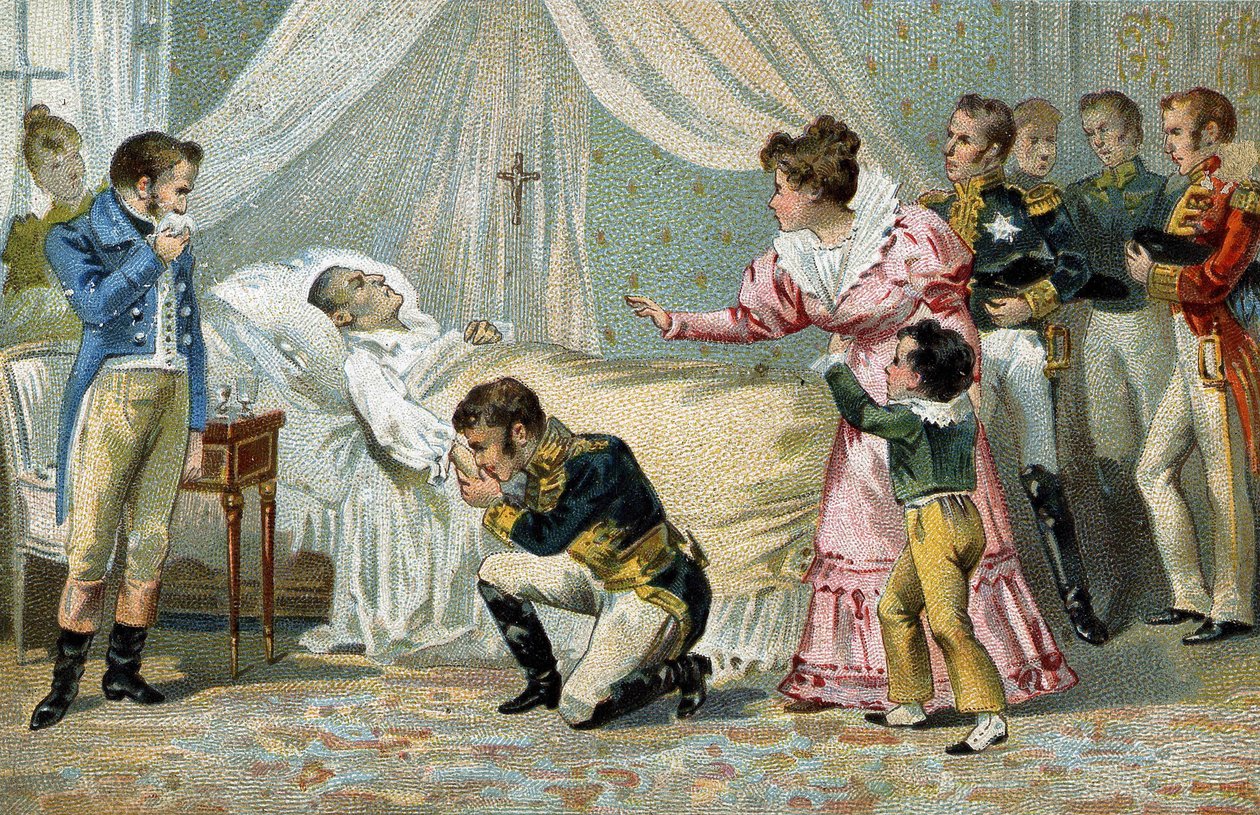 Mort de Napoléon Ier (1769-1821), à Sainte-Hélène le 5 mai 1821 - Unknown artist