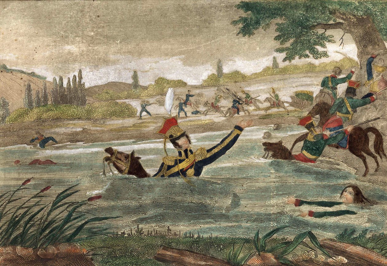 Mort du Prince Joseph (Jozef) Antoni Poniatowski (né en 1763) au passage de l