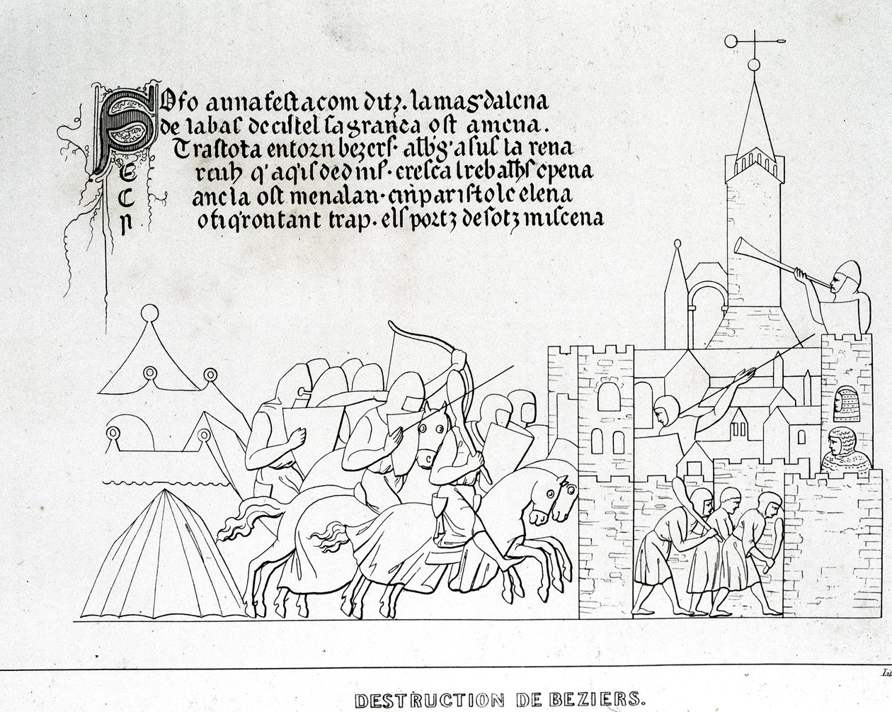 Destruction de Béziers - Unknown artist