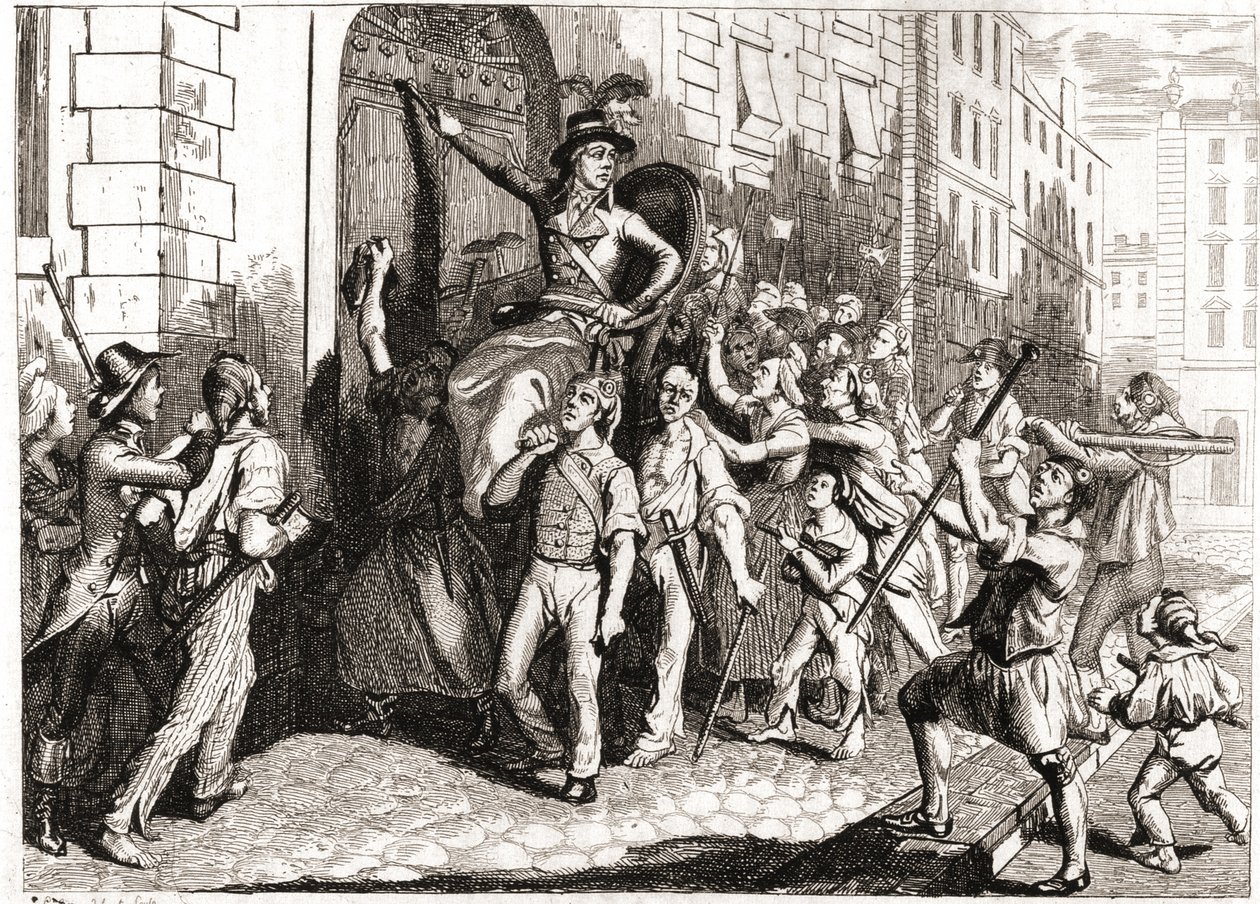 Destruction des bâtiments de Lyon pendant la Révolution française - Unknown artist