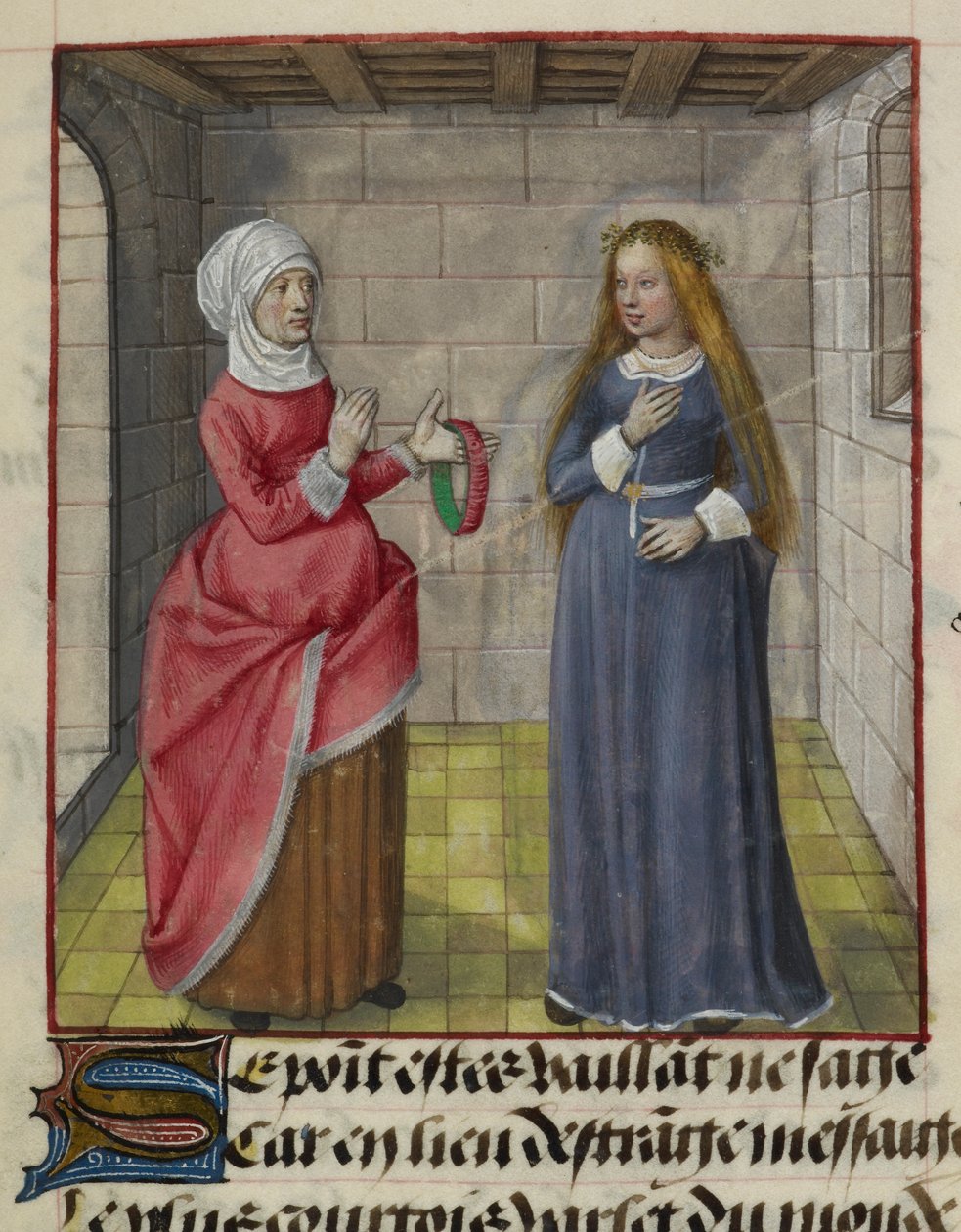 (détail) de la Vieille et Bel Accueil, de 