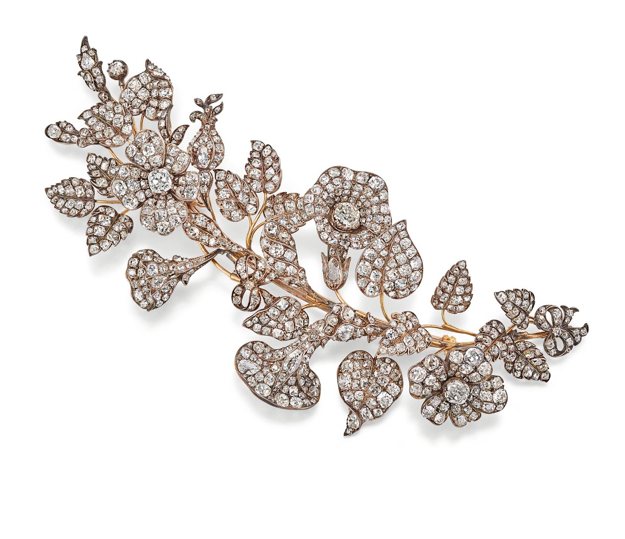 Broche en diamant, vers 1860 - Unknown artist