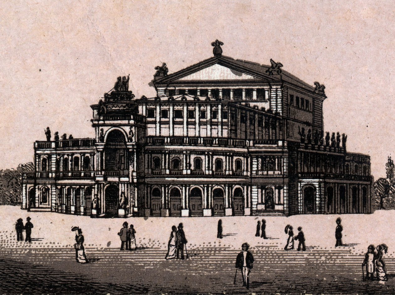 Dresde, Allemagne : vue du Théâtre Royal - Unknown artist