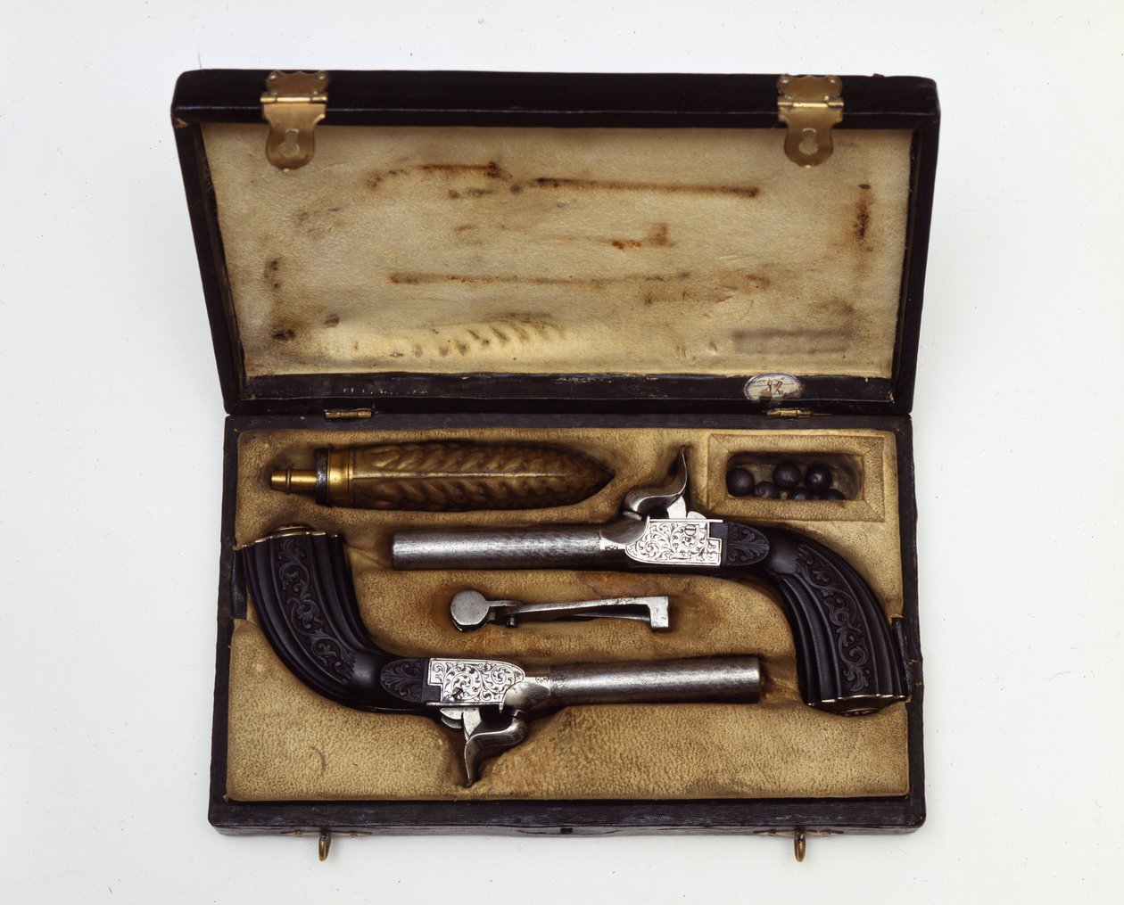 Ensemble de duel composé de pistolets Mazzagatti XIXe siècle - Unknown artist