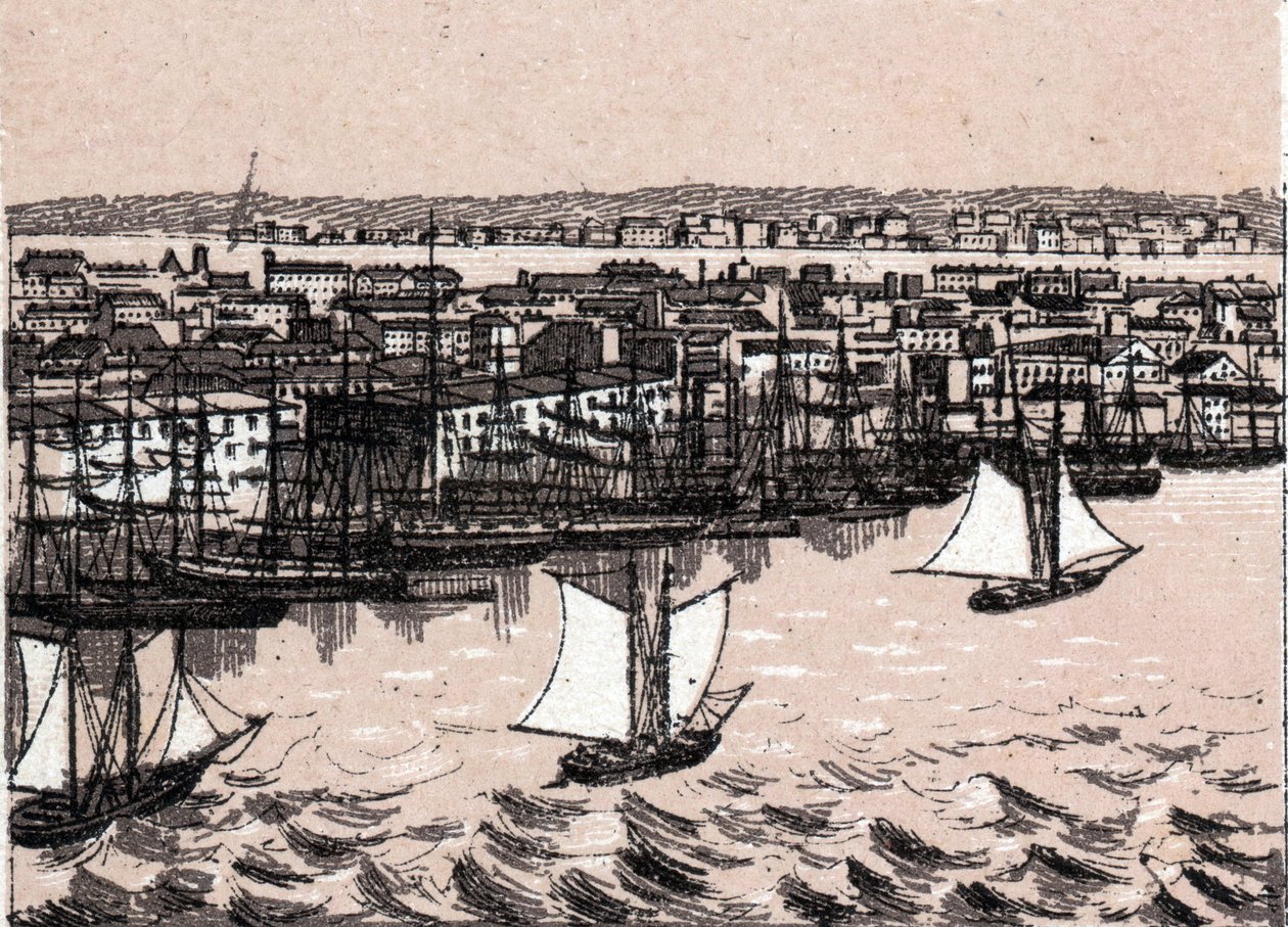 East River à New York, États-Unis, dans "Le monde illustré 168 vues" Non daté (fin XIXe siècle) - Unknown artist