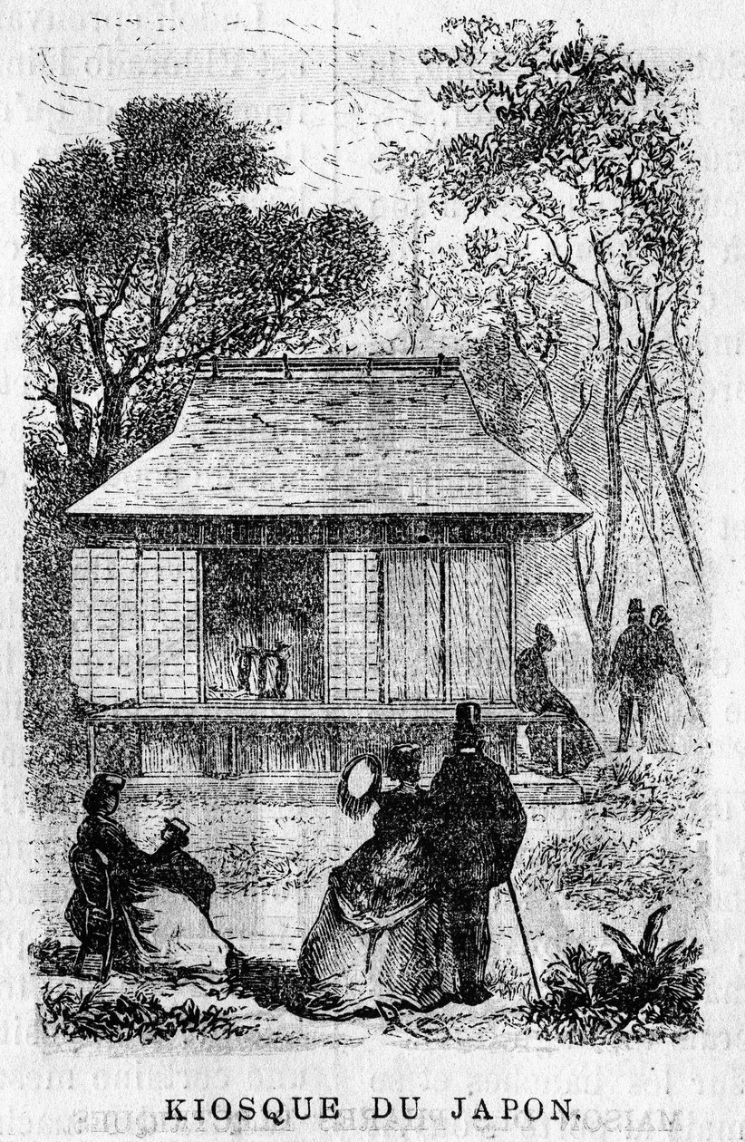 Exposition Universelle de Paris en 1867 : Le kiosque du Japon. - Unknown artist