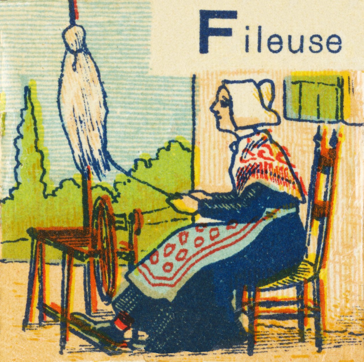 F comme Fileuse - Unknown artist