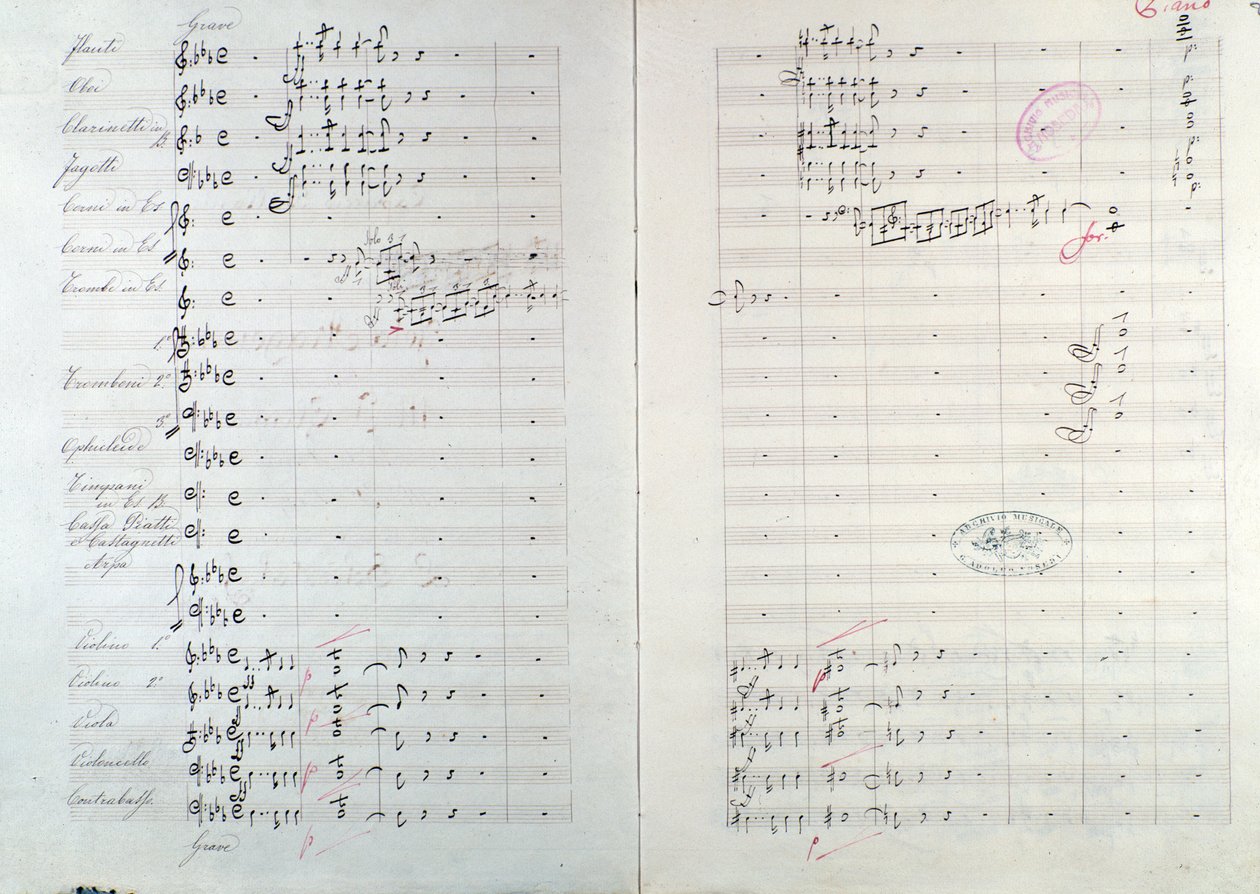 Première page de Capriccio brillant sur le thème de Jota Aragonese (ouverture espagnole n°1) par Mikhail Glinka - Unknown artist