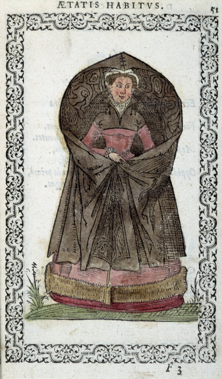 Demoiselle flamande - dans « Habits et effigies » par Jean Sulperius - Unknown artist