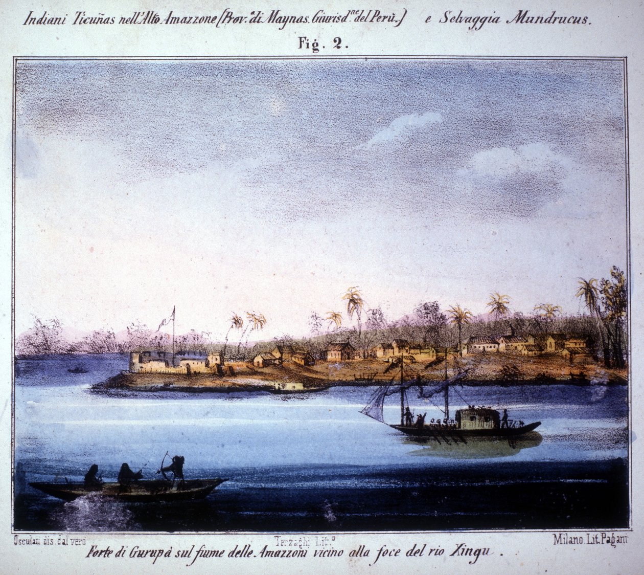 Forteresse de Gurupá sur le fleuve Amazone, près de l