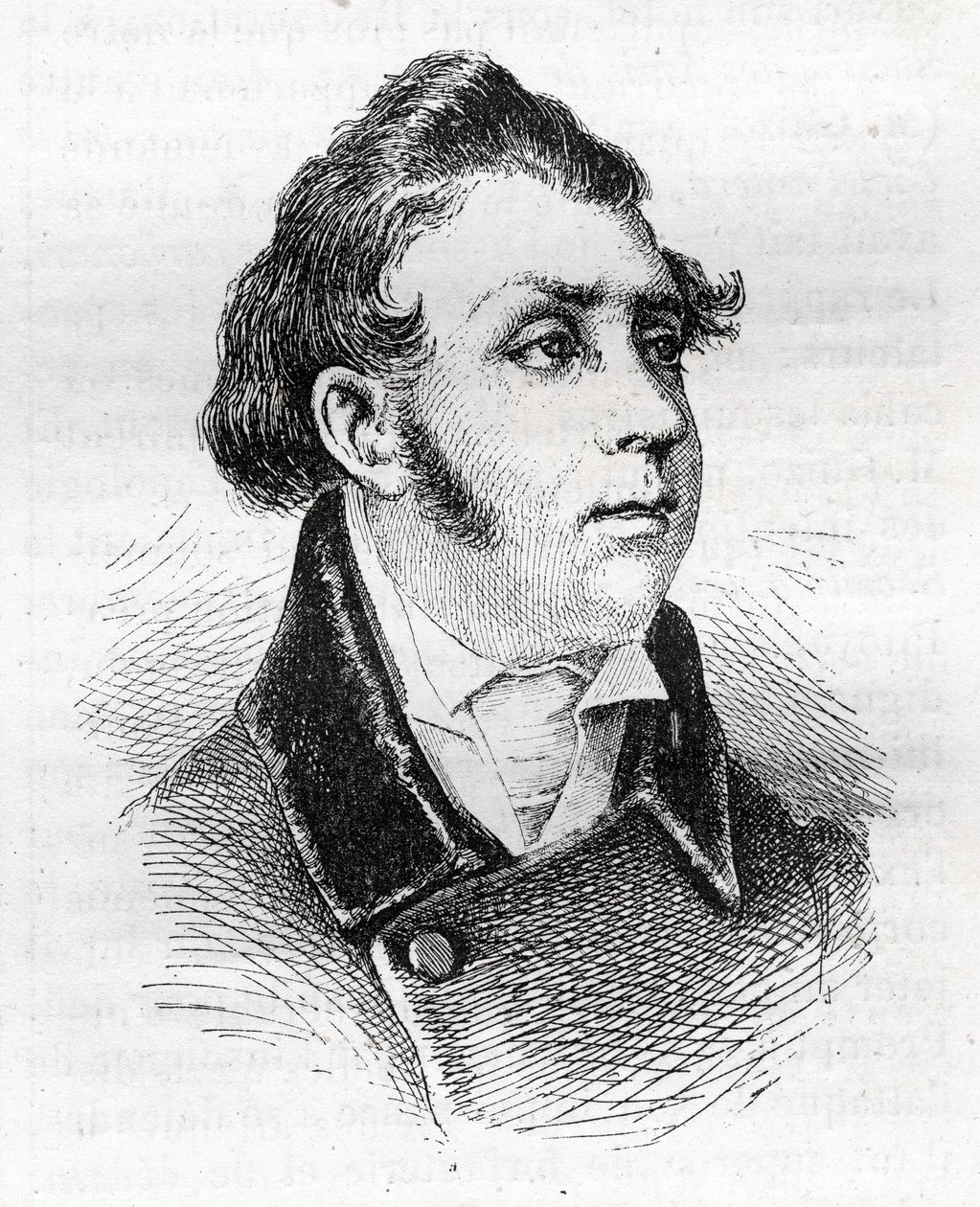 François Charles (François-Charles) Dulong - avocat et homme politique français - 1792-1834 - gravure - Unknown artist
