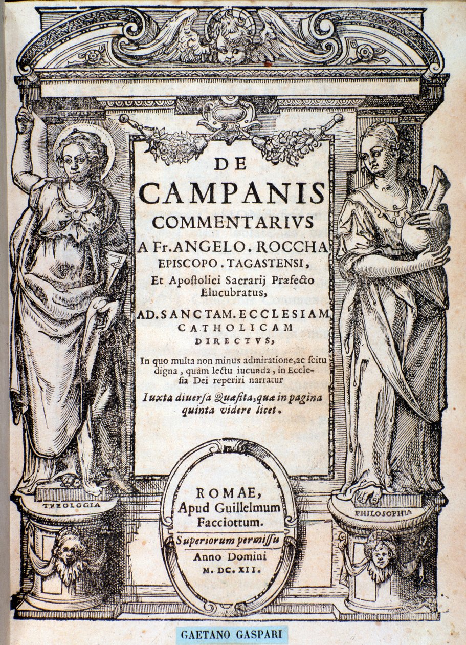 Frontispice de De campanis par Rocca - Unknown artist