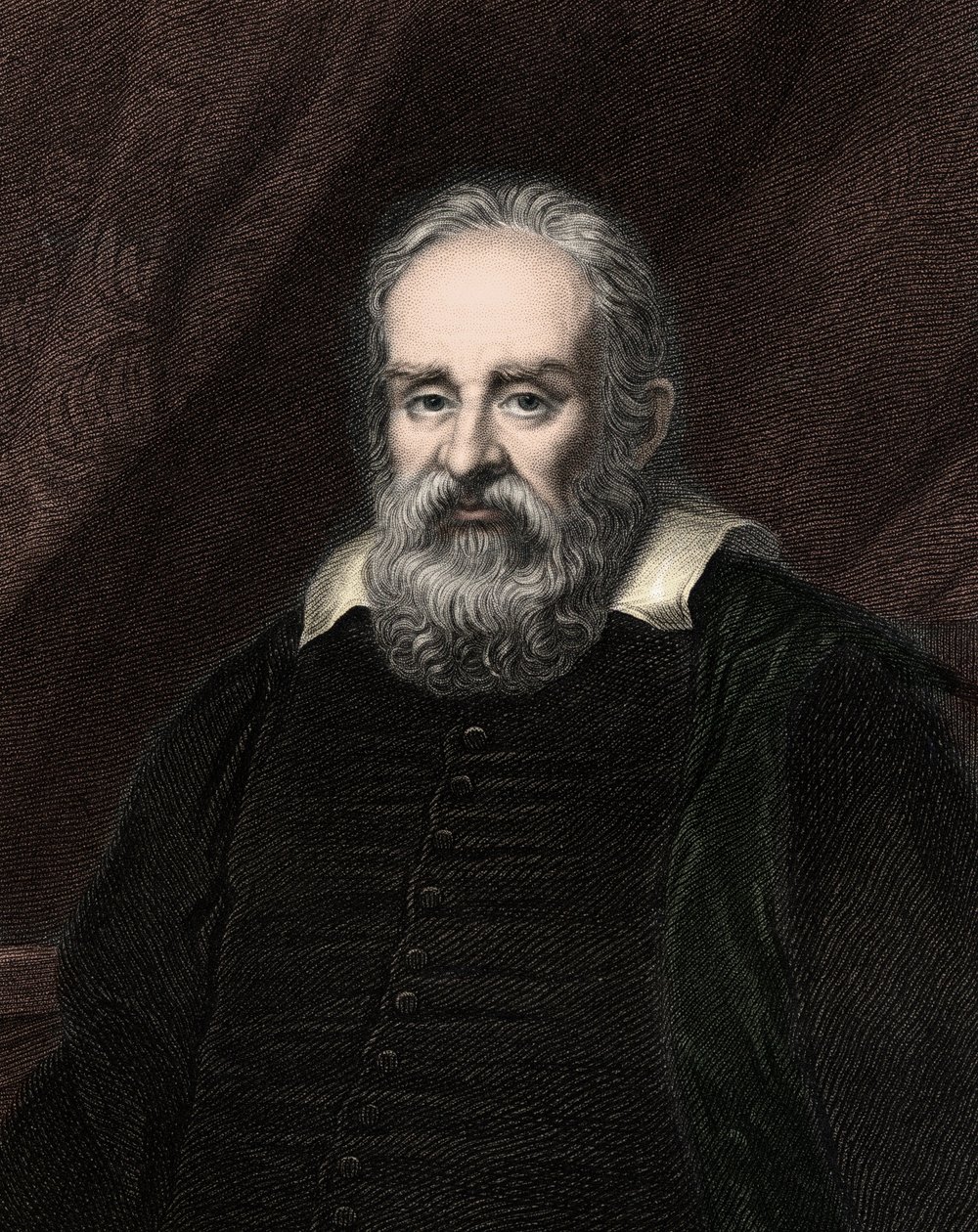 Galileo Galilei (Galilée) 1564-1642 - gravure - XIXe siècle - Unknown artist