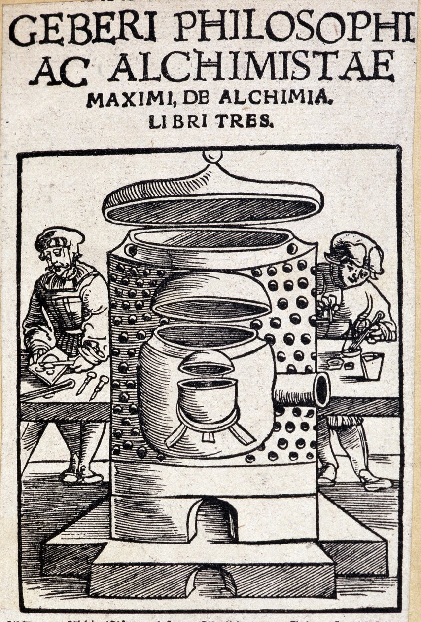 Page de titre de Geberi philosophi ac alchimistae d